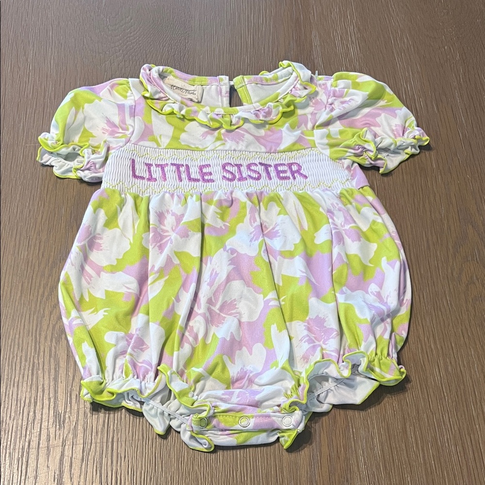 Marie Nicole Little Sister Floral Romper